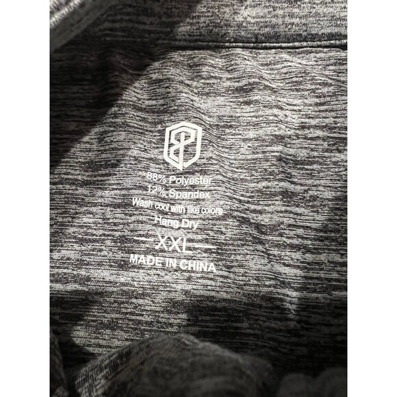 Born Primitive Shirt Mens XXL Grey 1/4 Zip Stretch Athleisure Pullover Casual - Picture 2 of 5
